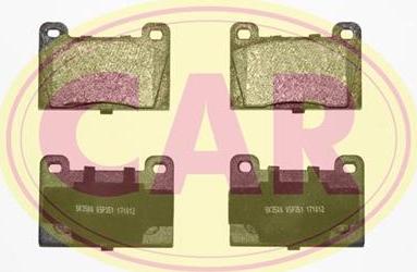 CAR PNT153 - Тормозные колодки, дисковые, комплект autosila-amz.com