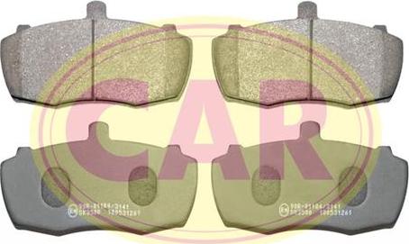 CAR PNT162 - Тормозные колодки, дисковые, комплект autosila-amz.com