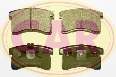 CAR PNT854 - Тормозные колодки, дисковые, комплект autosila-amz.com