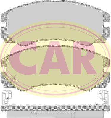 CAR PNT856 - Тормозные колодки, дисковые, комплект autosila-amz.com