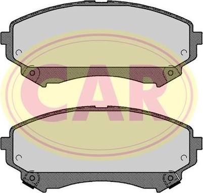 CAR PNT8771 - Тормозные колодки, дисковые, комплект autosila-amz.com