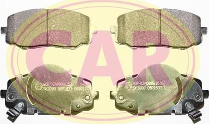 CAR PNT3361 - Тормозные колодки, дисковые, комплект autosila-amz.com
