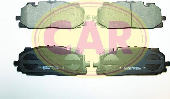 CAR PNT2012 - Тормозные колодки, дисковые, комплект autosila-amz.com