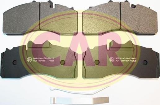 CAR PNT7581 - Тормозные колодки, дисковые, комплект autosila-amz.com