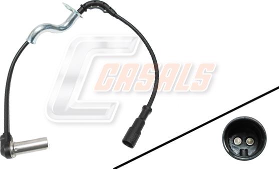 Casals 50428 - Датчик ABS, частота вращения колеса autosila-amz.com