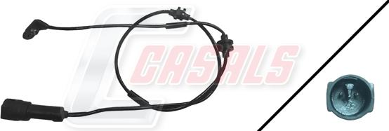 Casals 50045 - Сигнализатор, износ тормозных колодок autosila-amz.com