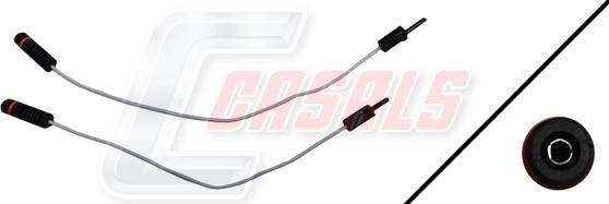 Casals 50097 - Сигнализатор, износ тормозных колодок autosila-amz.com