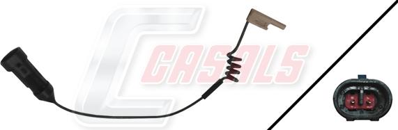 Casals 50083A - Сигнализатор, износ тормозных колодок autosila-amz.com