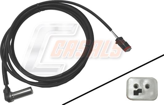 Casals 50367 - Датчик ABS, частота вращения колеса autosila-amz.com