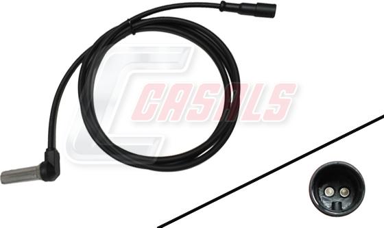 Casals 50336 - Датчик ABS, частота вращения колеса autosila-amz.com
