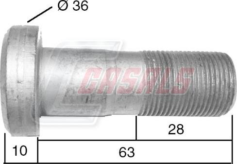 Casals 21524 - Шпилька ступицы колеса autosila-amz.com