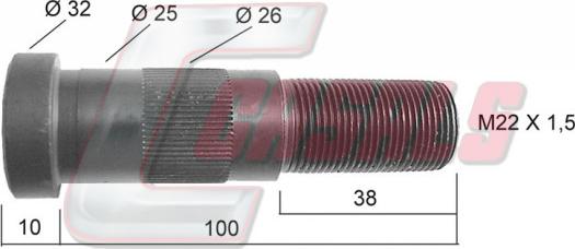 Casals 21137 - Шпилька ступицы колеса autosila-amz.com