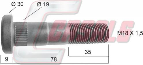 Casals 21392 - Шпилька ступицы колеса autosila-amz.com