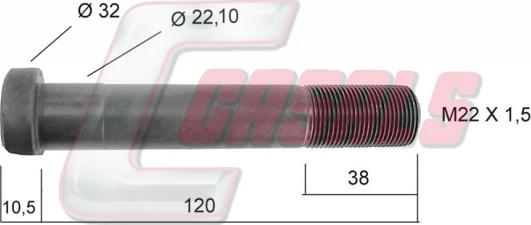 Casals 21241 - Шпилька ступицы колеса autosila-amz.com