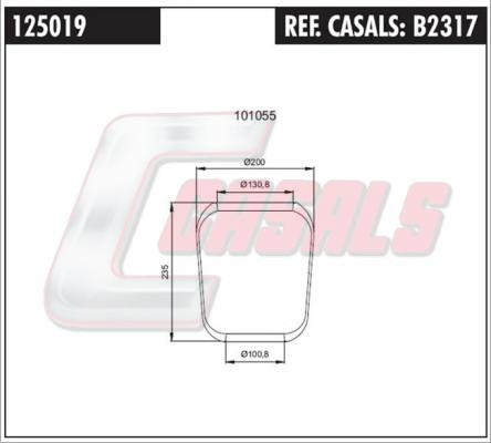 Casals B2317 - Кожух пневматической рессоры autosila-amz.com