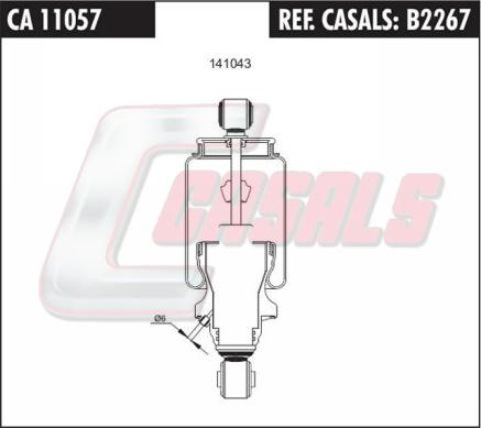 Casals B2267 - Гаситель, крепление кабины autosila-amz.com