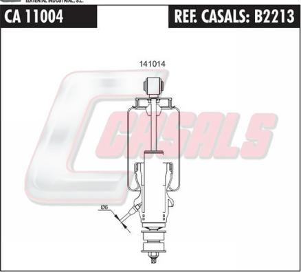Casals B2213 - Гаситель, крепление кабины autosila-amz.com