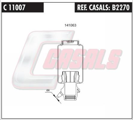 Casals B2270 - Гаситель, крепление кабины autosila-amz.com