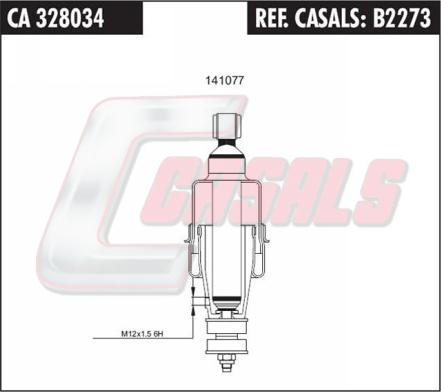 Casals B2273 - Гаситель, крепление кабины autosila-amz.com