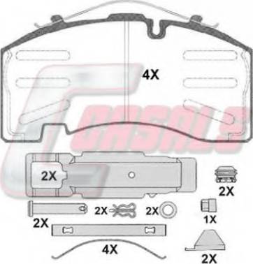 Roulunds Braking 917581DT - Тормозные колодки, дисковые, комплект autosila-amz.com