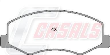 Casals BKM172 - Тормозные колодки, дисковые, комплект autosila-amz.com