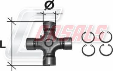 Casals CR03 - Шарнир, продольный вал autosila-amz.com