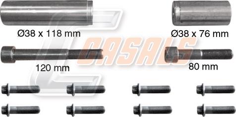 Casals MD516 - Ремкомплект, тормозной суппорт autosila-amz.com