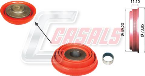 Casals MD696 - Ремкомплект, тормозной суппорт autosila-amz.com