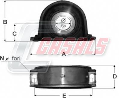 Casals ST17 - Подвеска, карданный вал autosila-amz.com