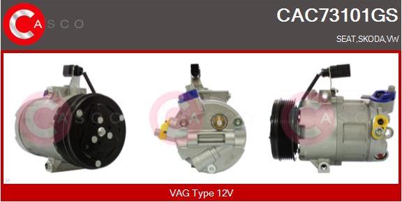 Casco CAC73101GS - Компрессор кондиционера autosila-amz.com