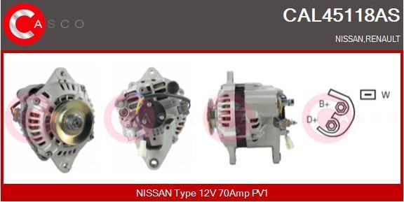 Casco CAL45118AS - Генератор autosila-amz.com