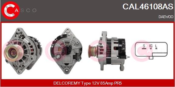 Casco CAL46108AS - Генератор autosila-amz.com