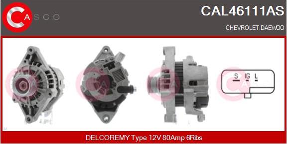 Casco CAL46111AS - Генератор autosila-amz.com