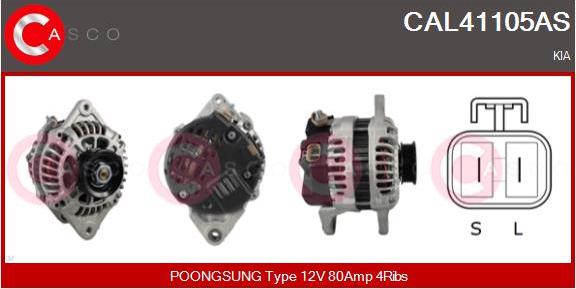 Casco CAL41105AS - Генератор autosila-amz.com