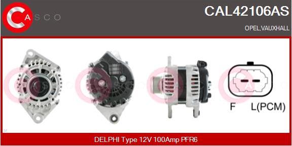 Casco CAL42106AS - Генератор autosila-amz.com