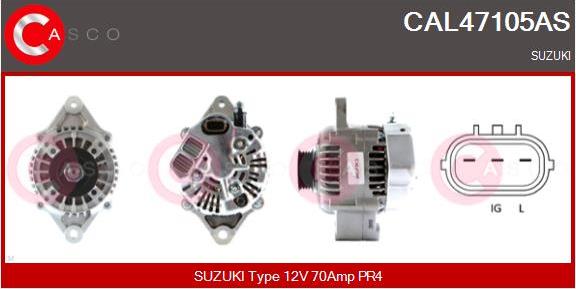 Casco CAL47105AS - Генератор autosila-amz.com