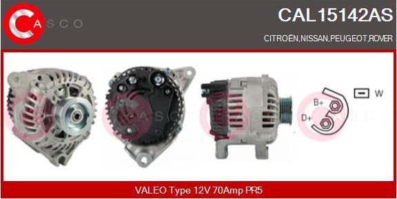Casco CAL15142AS - Генератор autosila-amz.com