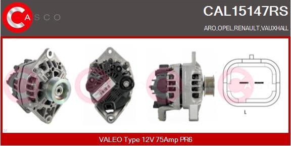 Casco CAL15147RS - Генератор autosila-amz.com