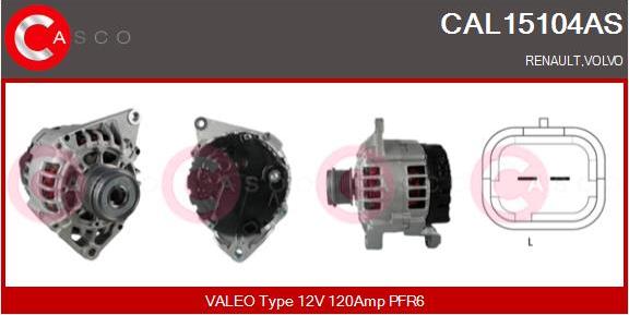 Casco CAL15104AS - Генератор autosila-amz.com