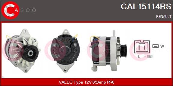 Casco CAL15114RS - Генератор autosila-amz.com