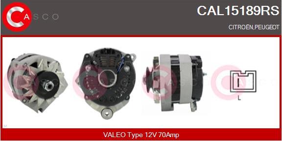 Casco CAL15189RS - Генератор autosila-amz.com