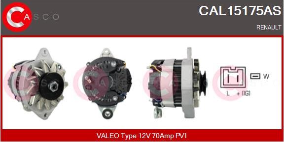 Casco CAL15175AS - Генератор autosila-amz.com