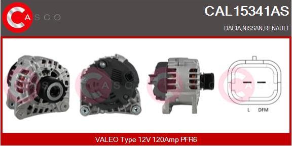 Casco CAL15341AS - Генератор autosila-amz.com