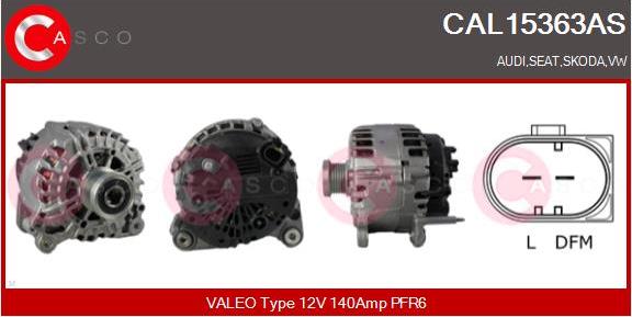 Casco CAL15363AS - Генератор autosila-amz.com