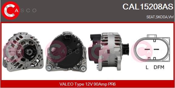 Casco CAL15208AS - Генератор autosila-amz.com