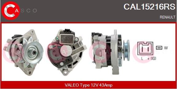 Casco CAL15216RS - Генератор autosila-amz.com