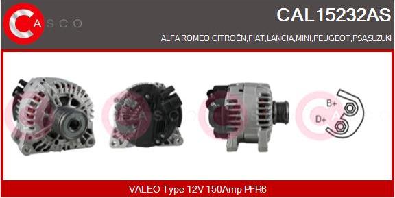 Casco CAL15232AS - Генератор autosila-amz.com