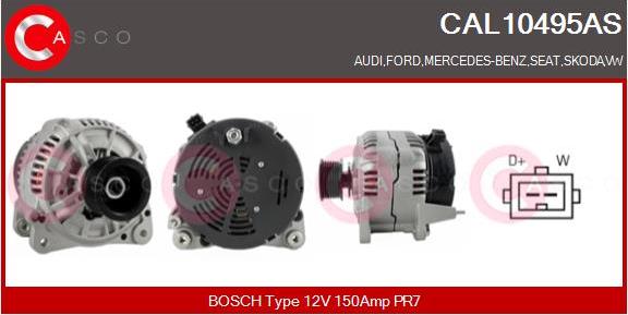 Casco CAL10495AS - Генератор autosila-amz.com