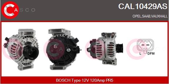 Casco CAL10429AS - Генератор autosila-amz.com