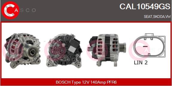 Casco CAL10549GS - Генератор autosila-amz.com